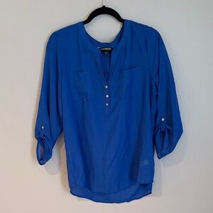 Beautiful Cobalt Blue Express Top Size L